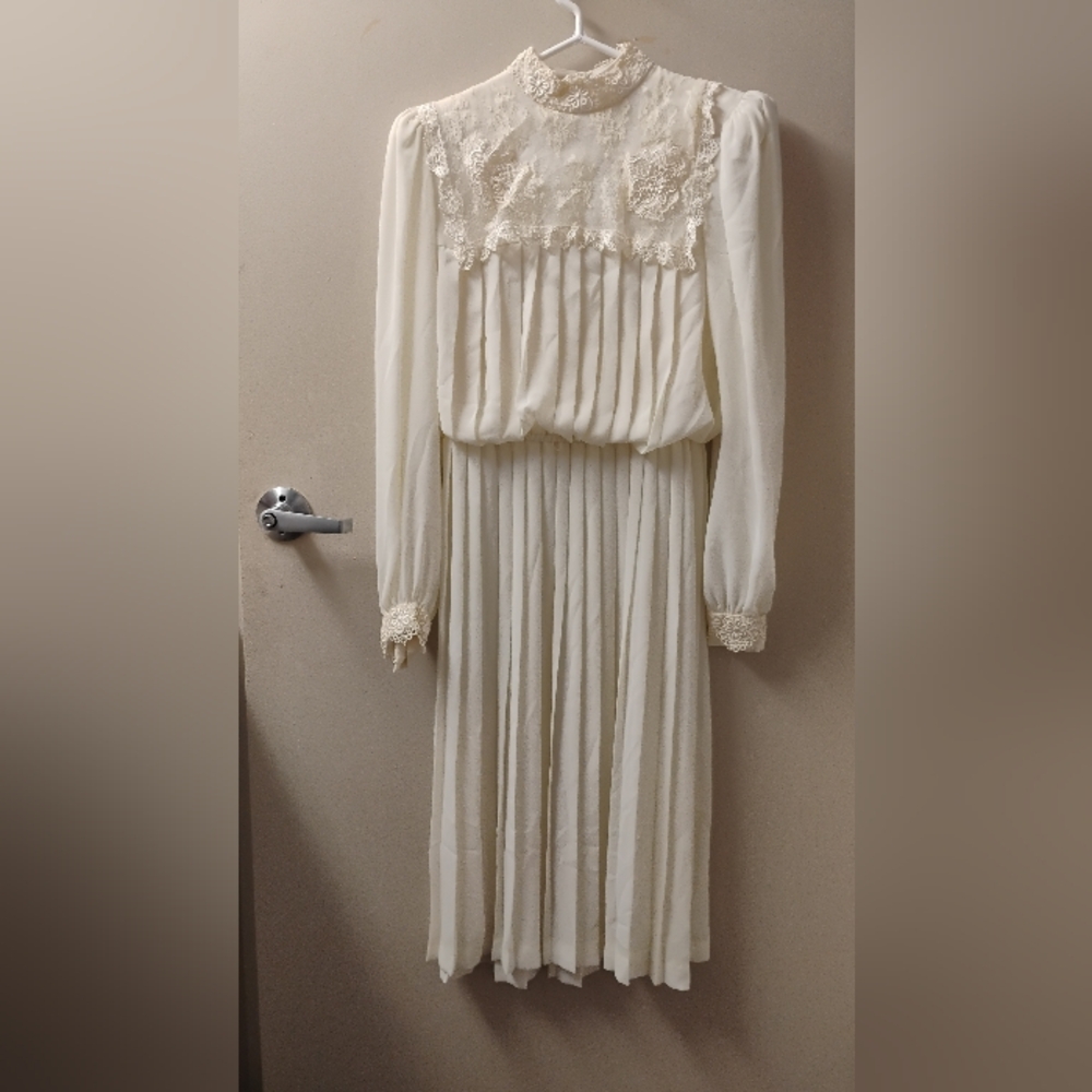 Vintage 1980s Rimini Bonwit Teller Lace Cottagecore Whimsygoth Dress